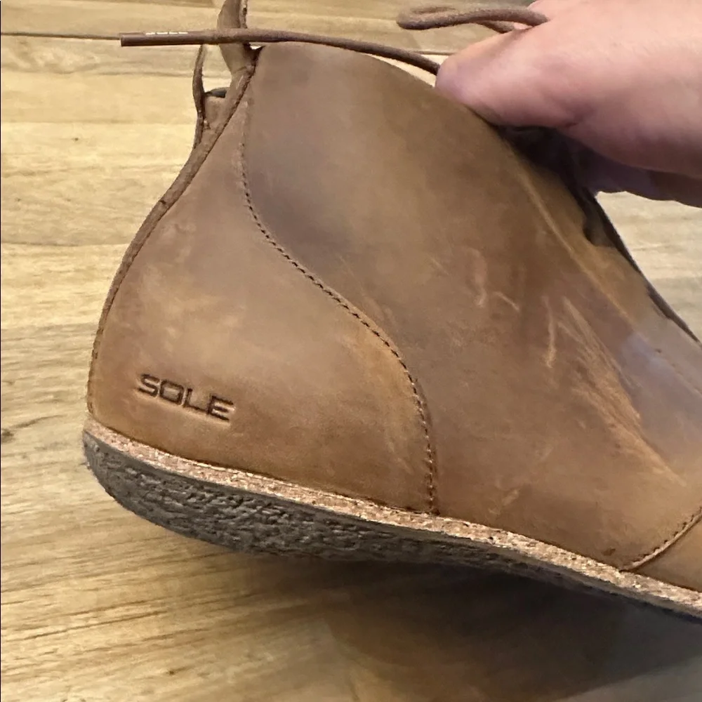 SOLE leather recork chukka boots